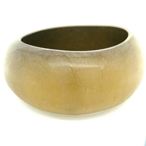 Chunky Alexis Bittar Golden Bangle - Picture 1 of 3